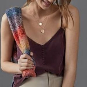 Anthropologie Cheryl Cami, Color Wine.